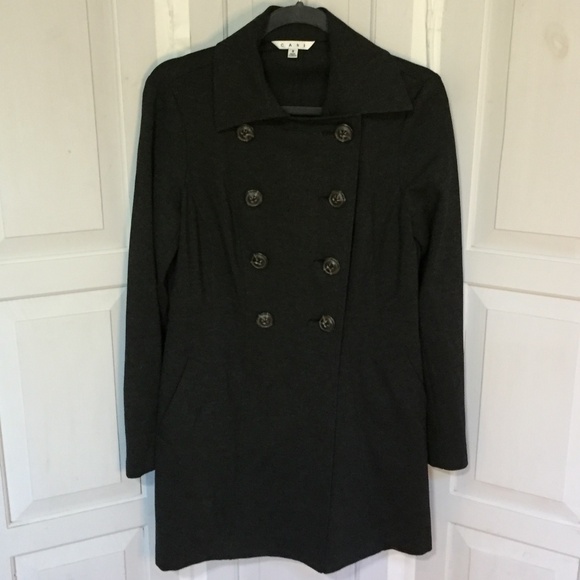 CAbi Charcoal Double-Breasted Coat/ Jacket - Picture 1 of 16